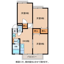 ハイツ竹鼻の物件間取画像